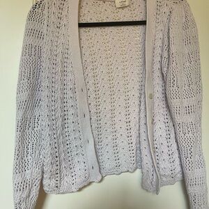 Wilfred Lavender Knit Cardigan